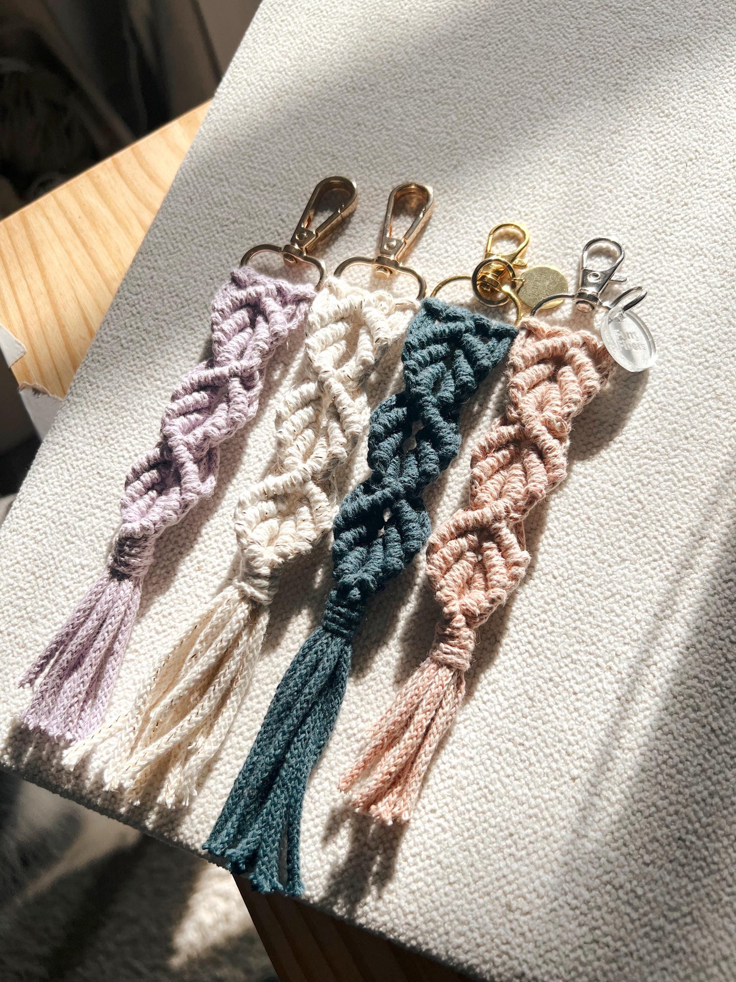Macrame PATTERN - Written PDF, Video Tutorial and Knot Guide Included, DIY macrame keychain, Instant Digital Download