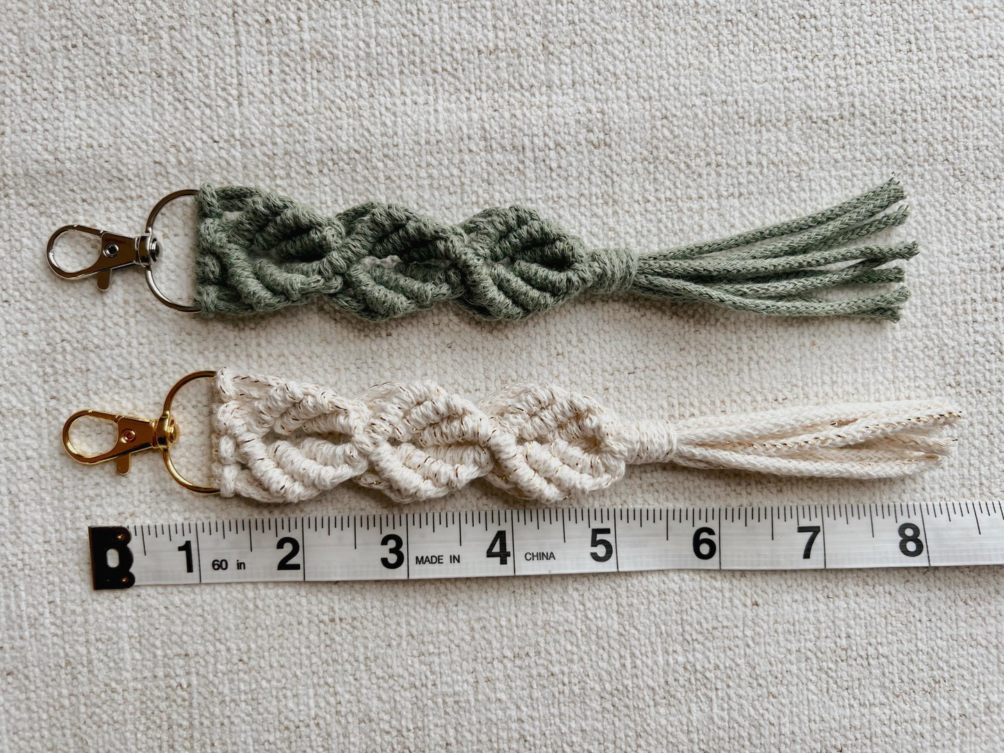 Macrame PATTERN - Written PDF, Video Tutorial and Knot Guide Included, DIY macrame keychain, Instant Digital Download