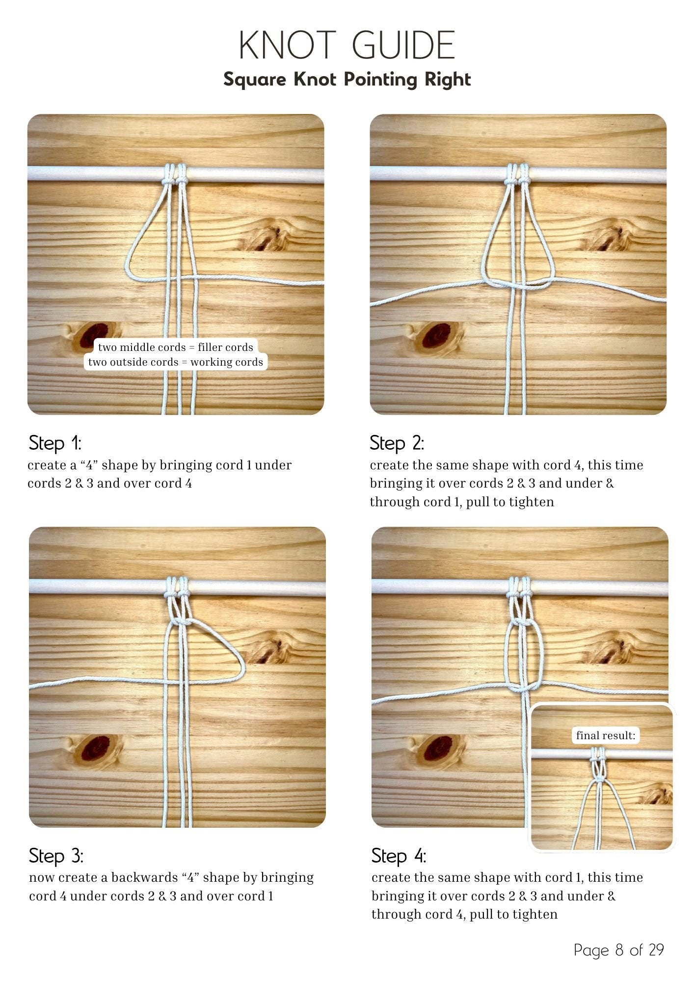 Macrame PATTERN - Written PDF, Video Tutorial and Knot Guide Included, DIY macrame crossbody clutch, Instant Digital Download