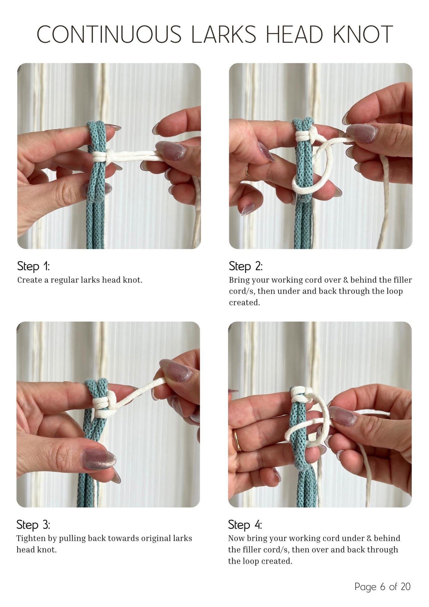 Macrame PATTERN - Written PDF, Images and Knot Guide Included, DIY bathroom storage hanger, Instant Digital Download