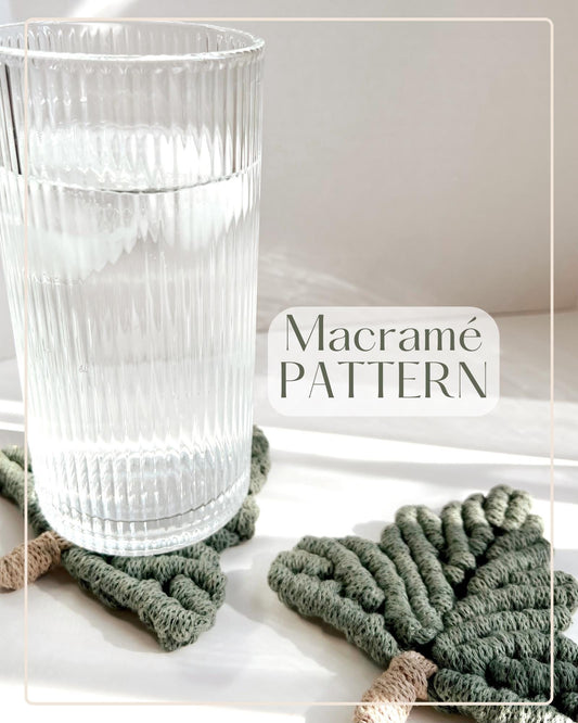 Macrame PATTERN - Christmas Tree Coaster Written PDF, Video Tutorial and Knot Guide Included, DIY Coaster, Instant Digital Download
