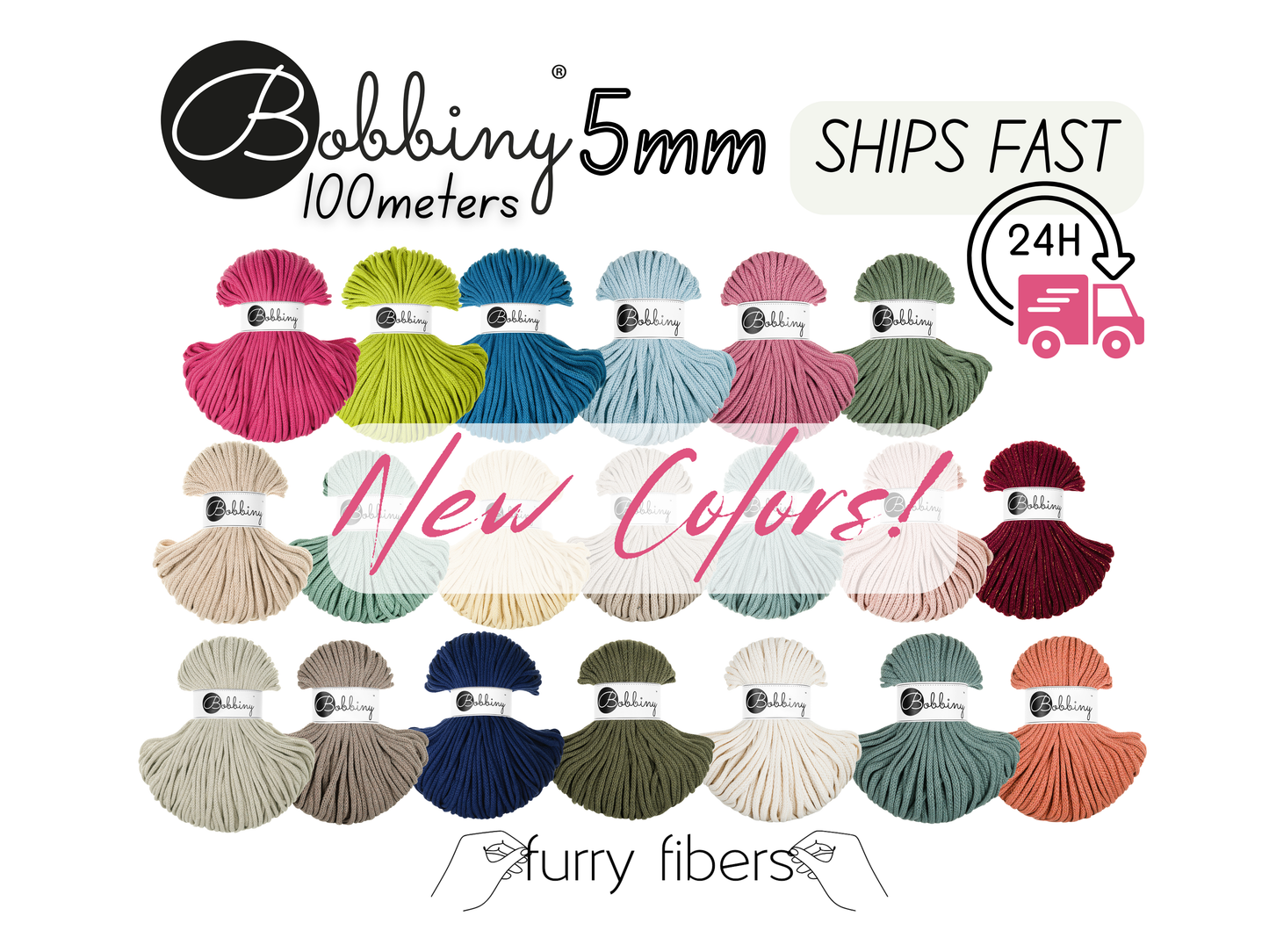 5mm Bobbiny Premium Braided Cord