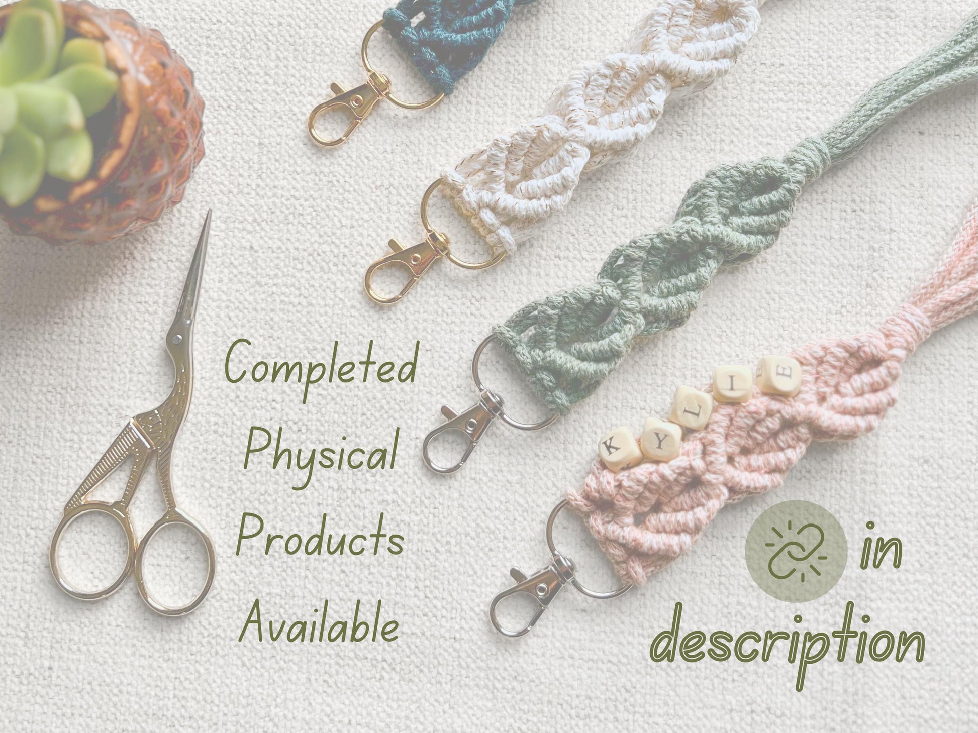 Macrame Keychain Pattern: DIY Video Tutorial (Digital Download)
