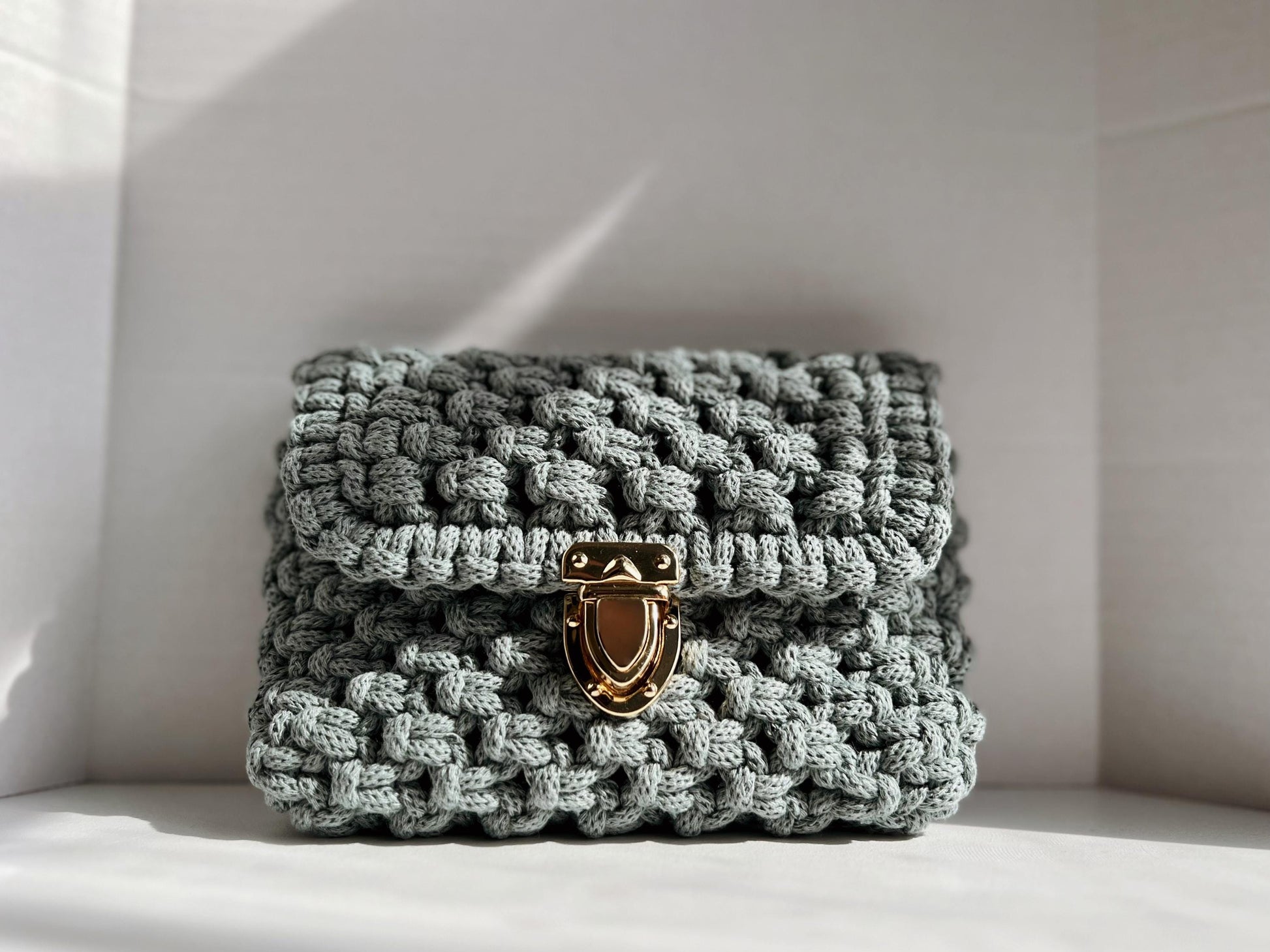Macrame Crossbody Clutch Pattern – DIY PDF with Video Tutorial (Digital Download)