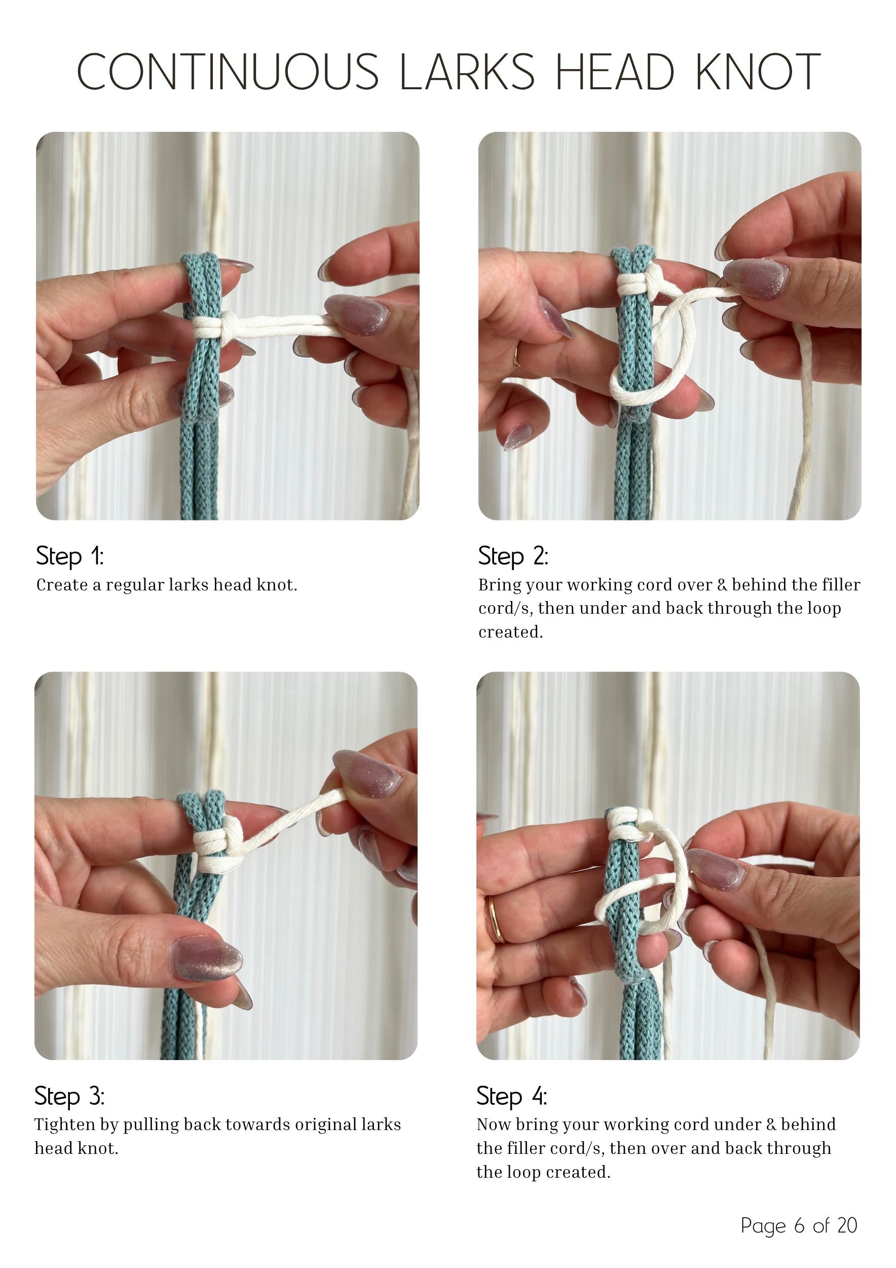 Macrame Hanging Storage Tutorial: Toilet Paper Holder, DIY PATTERN (PDF Download & Knot Guide Included)