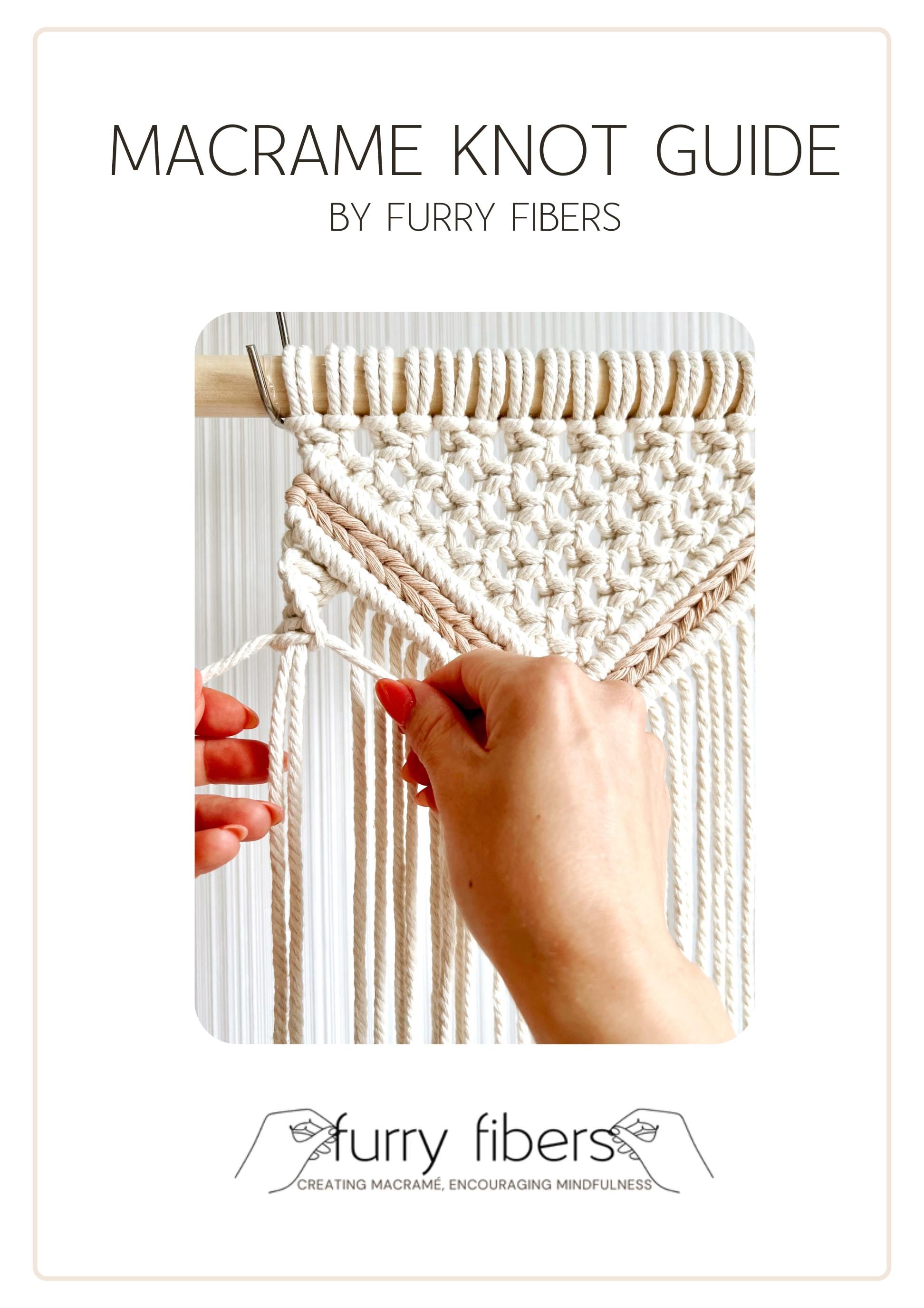 Macrame Beginner Kit: Bobbiny 5mm Cord, Dowel, Beads & Patterns