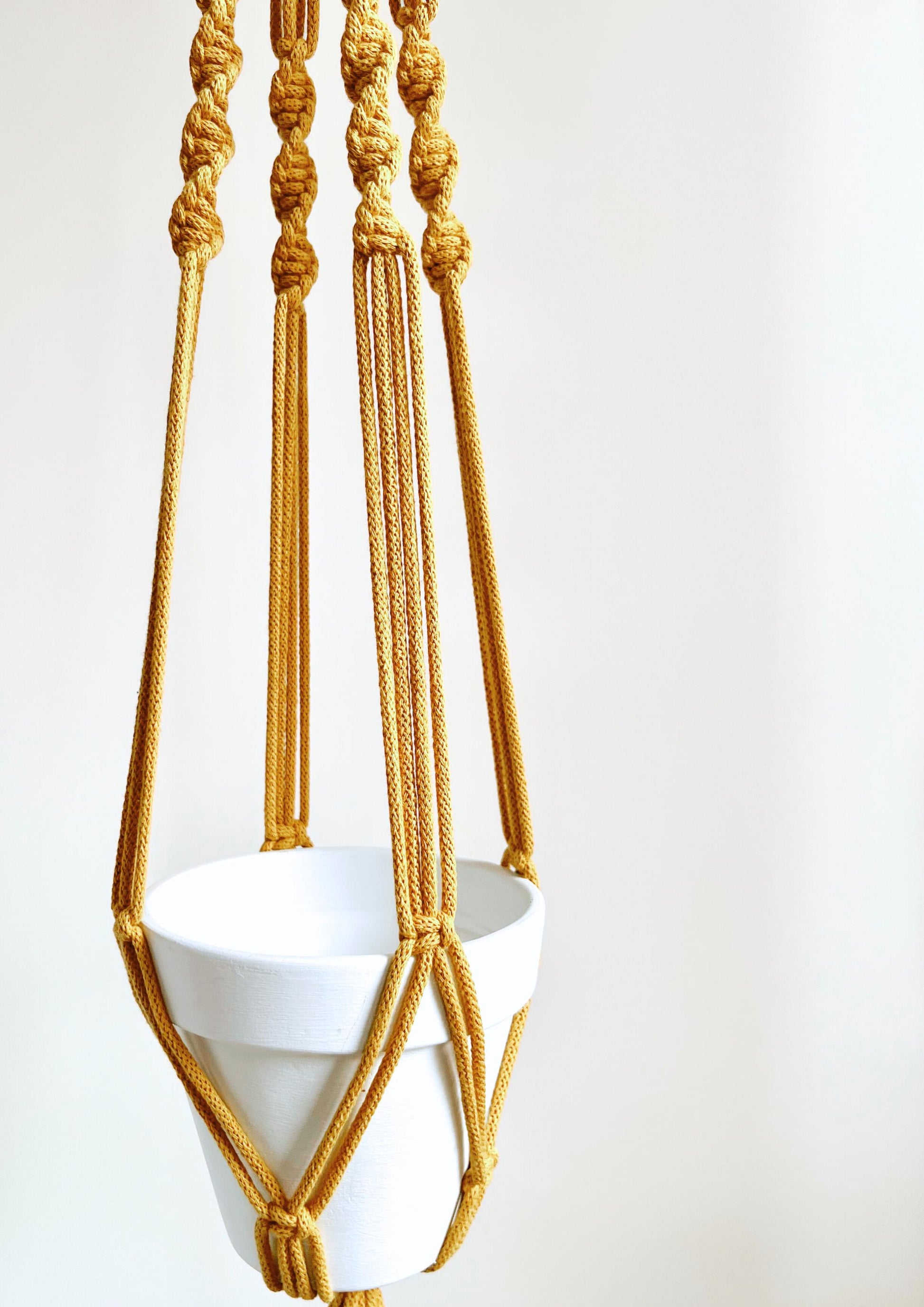 Macrame Plant Hanger DIY Kit: Beginner-Friendly with Bobbiny Cord (PDF Pattern & Video Tutorial Included