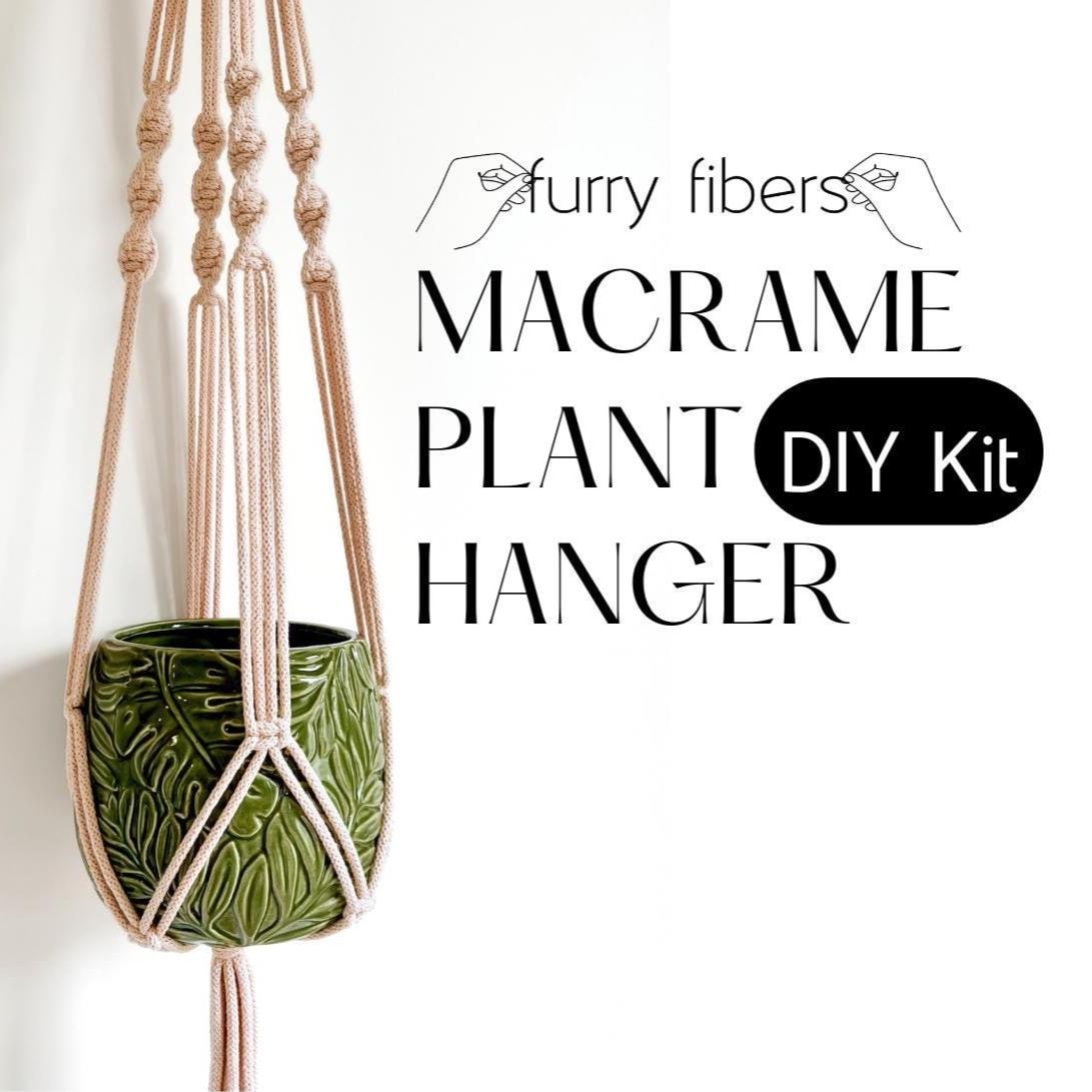 Macrame Plant Hanger DIY Kit: Beginner-Friendly with Bobbiny Cord (PDF Pattern & Video Tutorial Included