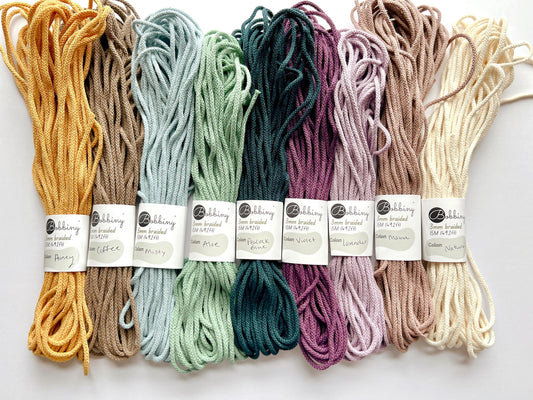 Bobbiny 3mm Junior Braided Cord, Fast US Shipping, Premium Macrame Cord, 15 meters, 30 meters, OEKO-TEX® Certified