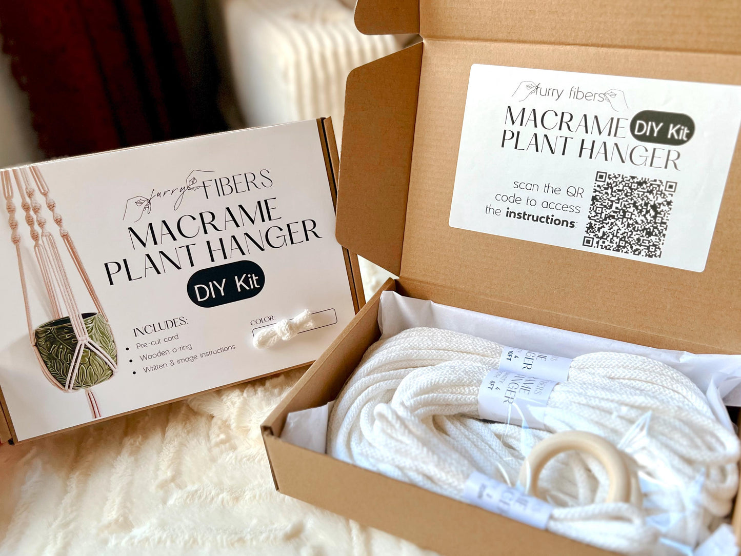 Macrame Plant Hanger DIY Kit: Beginner-Friendly with Bobbiny Cord (PDF Pattern & Video Tutorial Included