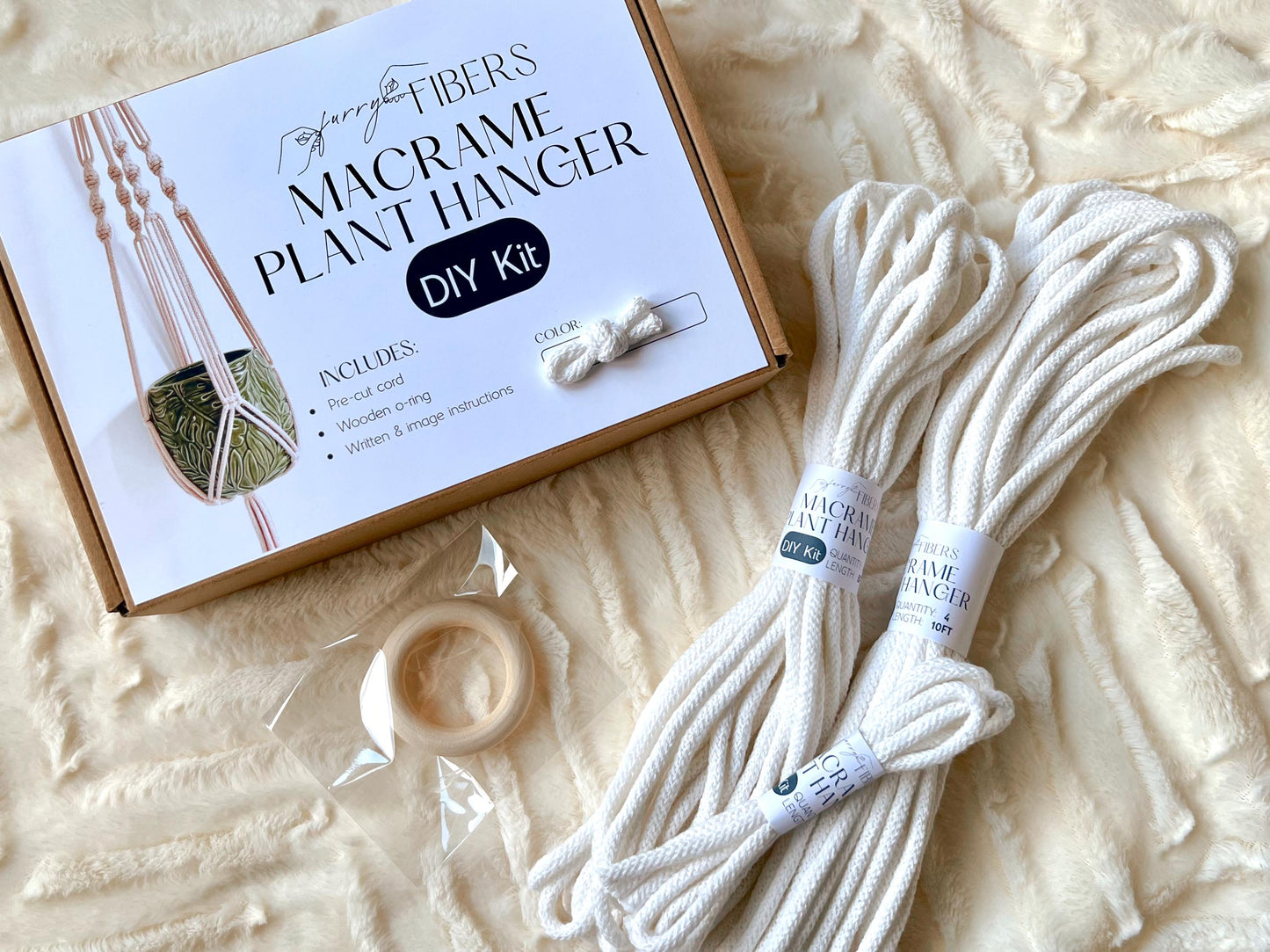 Macrame Plant Hanger DIY Kit: Beginner-Friendly with Bobbiny Cord (PDF Pattern & Video Tutorial Included