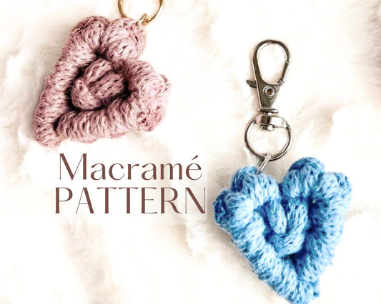 Macrame Heart Pattern: Beginner Friendly, DIY Video Tutorial (Digital Download)