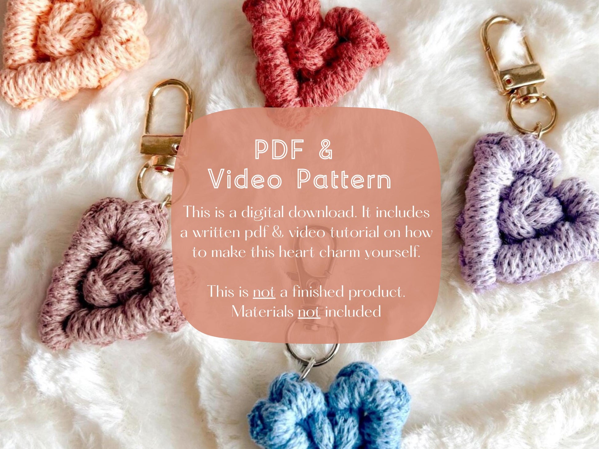 Macrame Heart Pattern: Beginner Friendly, DIY Video Tutorial (Digital Download)