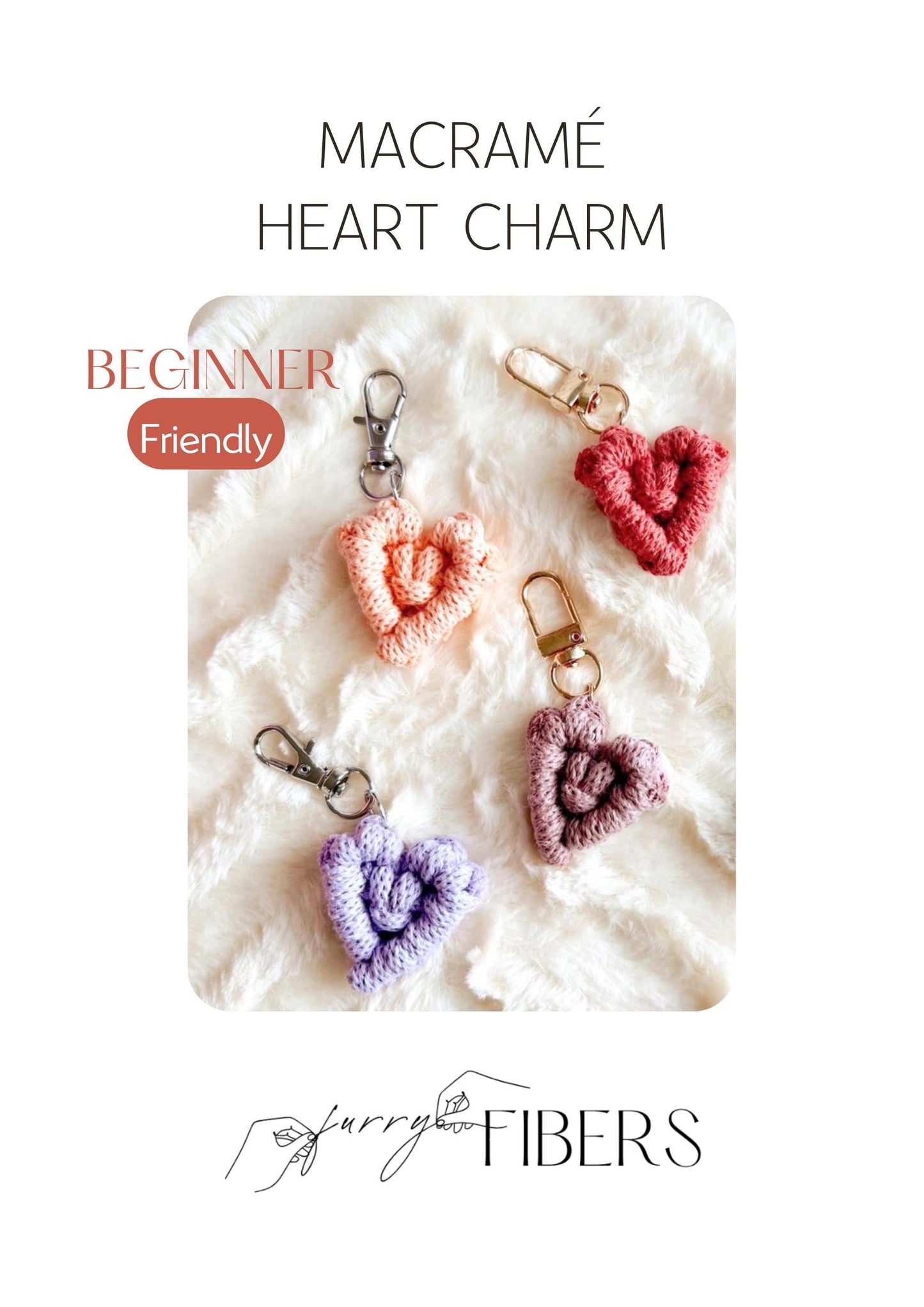 Macrame Heart Pattern: Beginner Friendly, DIY Video Tutorial (Digital Download)