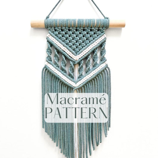 Macrame Wall Hanging Tutorial: Beginner PDF Pattern with Knot Guide