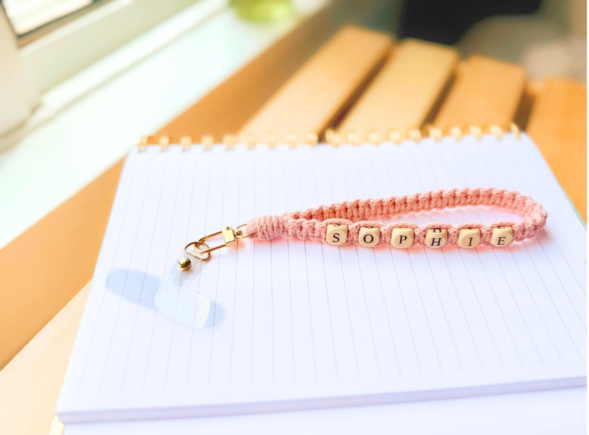 Macrame Keychain Pattern | Beginner Beaded Name Instructions (PDF Download)