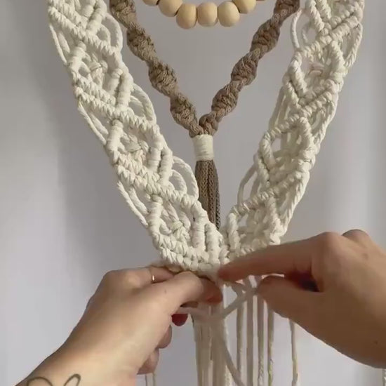 Beginner Macrame Wall Hanging Tutorial: PDF Pattern & Video
